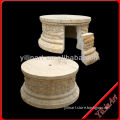 Marble Stone Small Column Base Sculpture YL-L132